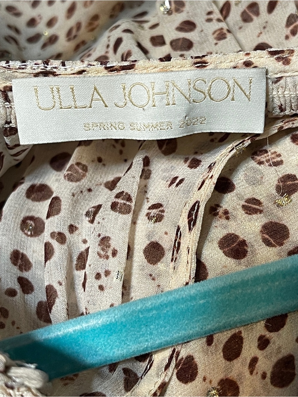 Ulla Johnson Bellita Silk Floral Sheer Blouse Boho Quiet Luxury Romantic Size 10 - Picture 8 of 10